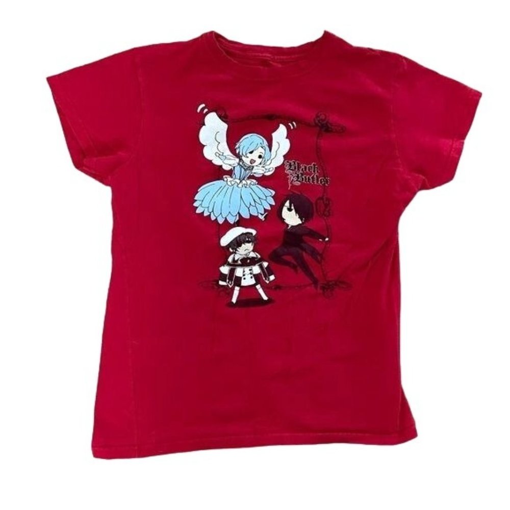Black Butler Red Graphic Tee, T-Shirt, Size XL